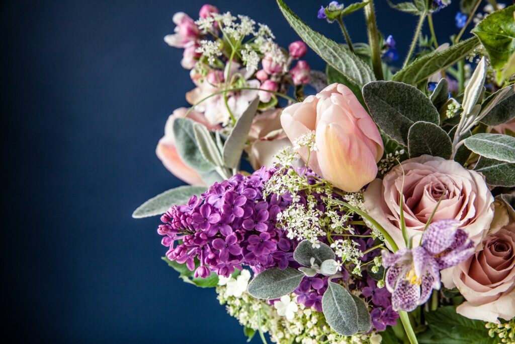 Florist Histon Lilac Spring bouquet